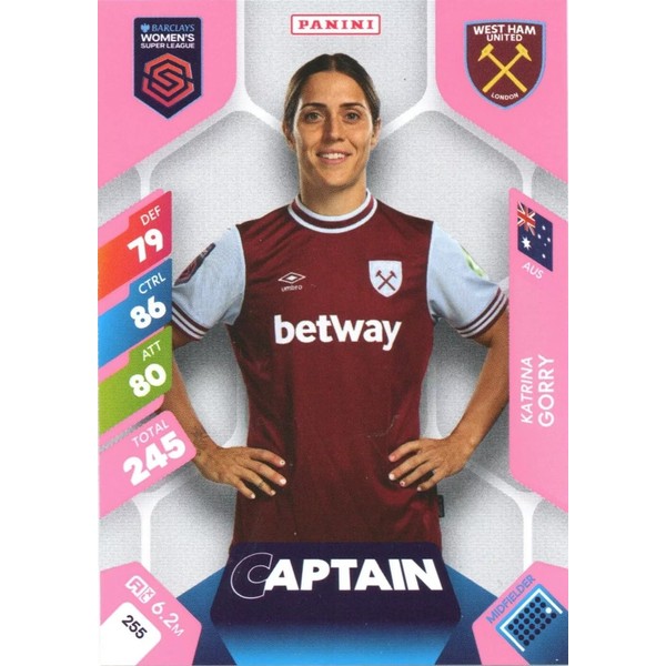 Panini Women's Super League 2025 Katrina Gorry Captain Trading Card