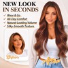 Copper Auburn Highlights Wig for Women,26 inch Long Wavy Wig
