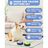 Dog Buttons for Communication, 8 Dog Talking Button Set, 30s