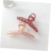 PACKOVE 7pcs Jelly Cross Hair Clamps Medium Hair Jaw Clips