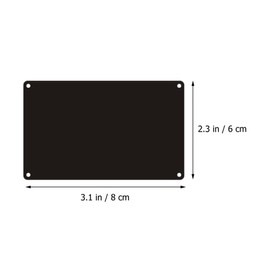 10Pcs street sign blanks metal name plate sublimation sign blanks metal sign blanks blank write-on metal sign printing name sign blank flags aluminum Multifunction Engraving board