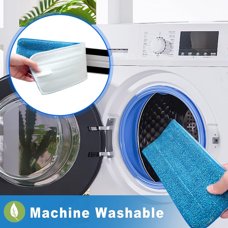 Mr. Towels Premium Microfiber Floor Mop + 2 Reusable 18"