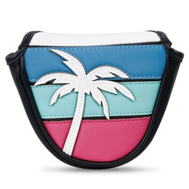 mytag Tropical Putter Covers, Coconut Tree Golf Head Covers for Woods and Driver, Golf Putter Headcover