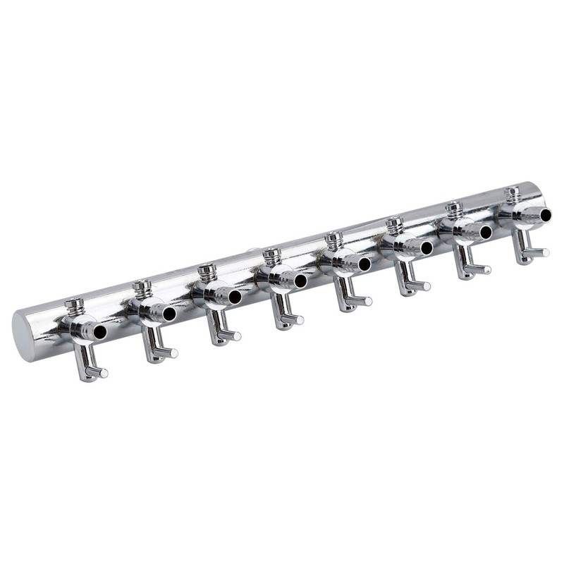 Pawfly 8-Way Aquarium Air Flow Control Lever Valve Chromium Copper