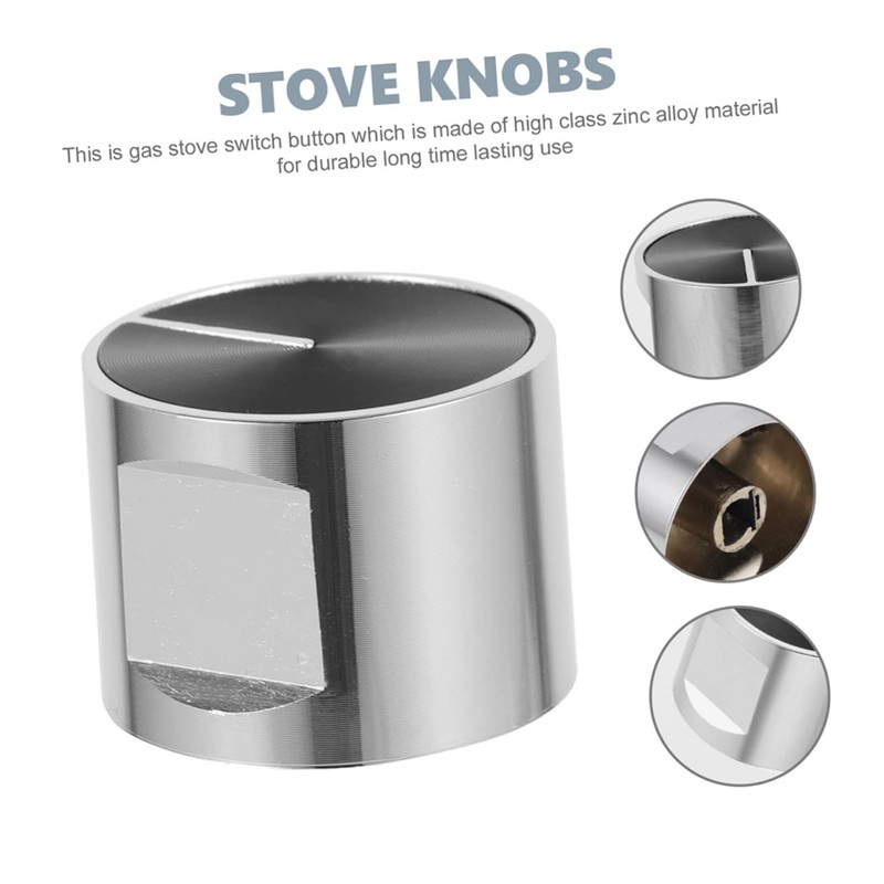 LIFKOME 3Pcs Gas Stove Knobs Replacement Control Knobs for Household