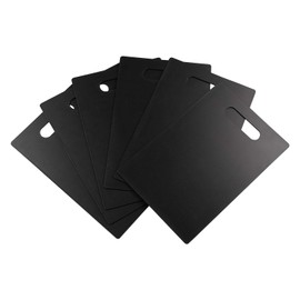 Yarebest Rectangular Chopping Board, Kitchen Plastic Cutting Board, Set of 6 (Black)