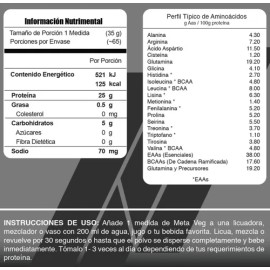 🌱 Meta Veg Proteína Vegetal | 5 lb (2.2 kg) | 65 Porciones | Sabor Power Chocolate | Vegana & Libre de Gluten