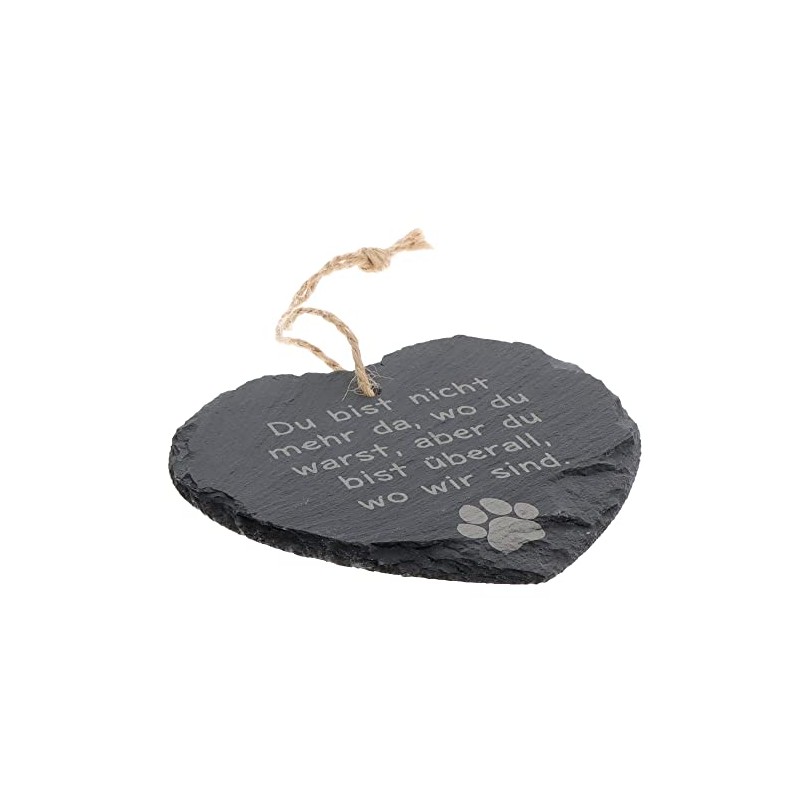 Spruchreif Slate Heart with Saying | Slate Board in Heart