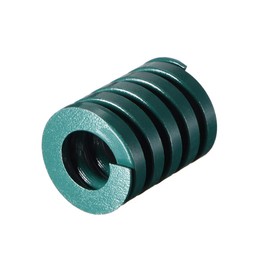 sourcing map 20mm OD 25mm Long Spiral Stamping Heavy Load Compression Die Spring Green 1Pcs