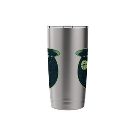Alien Alien UFO Aliens Flying Disc Gift Stainless Steel Insulated Tumbler