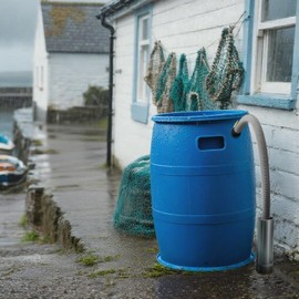 TXXATX Water Butt Connection Set Overflow Water Butt Water Butt Connection Set Included 100 cm Connection Hose 32 mm Tank Feedthrough Rain Barrel Connector for Rain Barrel Water Tanks Cisterns