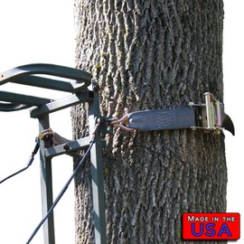 SecureMyCargo 2" x10' Ratchet Strap w/ 1" Wire Hooks' 1000#WLL | Tree Stand Strap