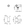 Grohe 41043000 WAS Valve Fitting 1/2-Inch DN 20 with Connector