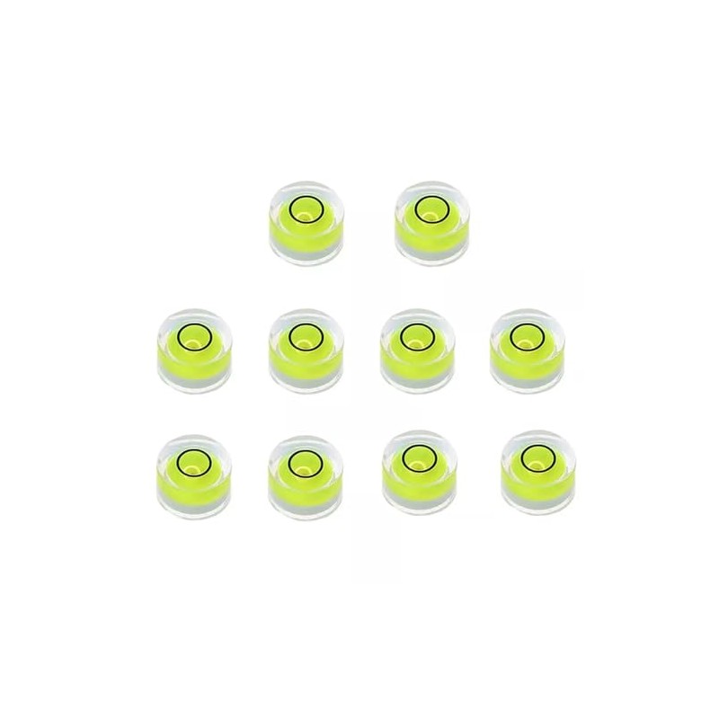 10PCS Precision Round Bubble Level Mini Spirit Level DIY Measuring