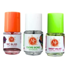 Mc Nails Paquete Mi Primer Cuidado Uñas, Primer, Aceite Y Antihongos