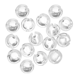 IMIKEYA Beaded Chain Stops 25pcs Clear Blind Shade Bead Chain Stops Crimp Stoppers Ball Chain Cord Connectors Replacement, 19Z1LA790458LZTB