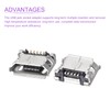 DMiotech 10pcs Micro USB Female Socket Connector 5 Pin Jack