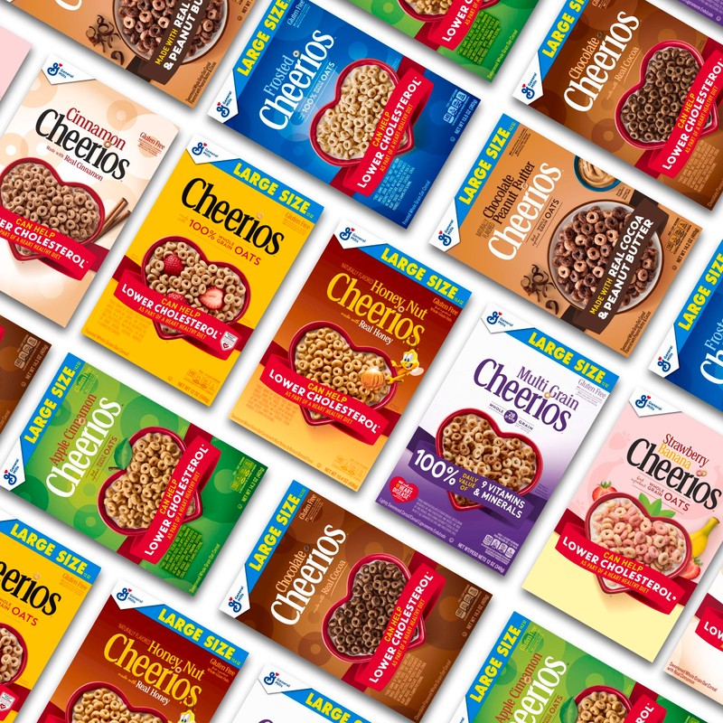 Cheerios, Heart Healthy Gluten Free Breakfast Cereal, Family Size, 18