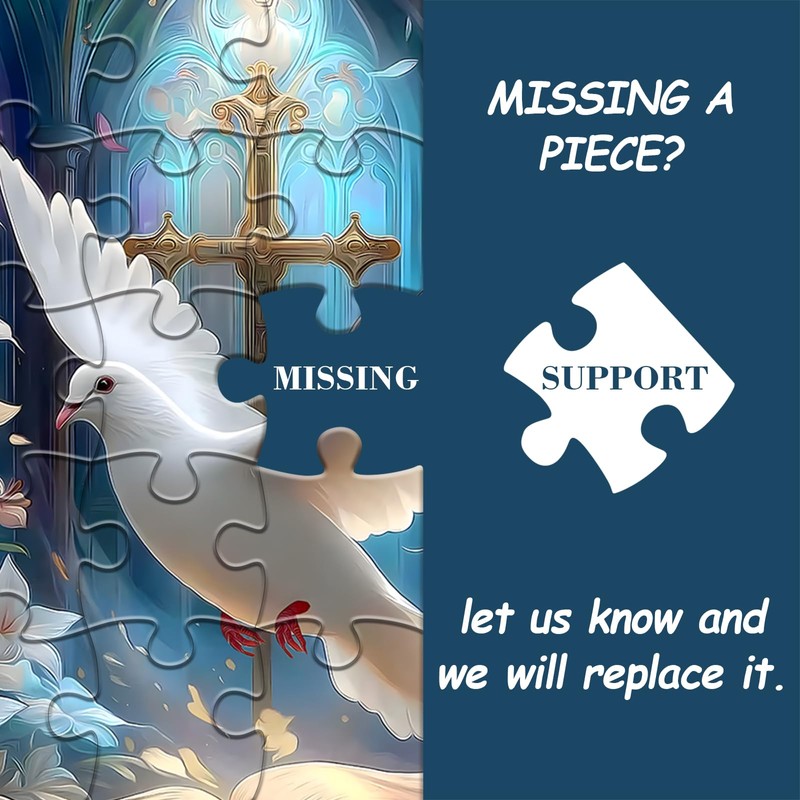 Christian Puzzles for Adults 1000 Pieces, Easter Religious Puzzle with