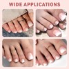 240pc Ombre Press on Toenails Women with Glue Tabs, Acrylic