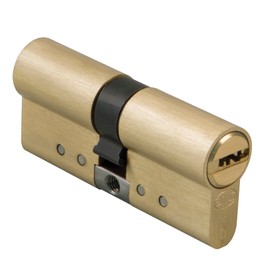 Amig 21538 Mod. 10000 High Security Cylinder, Matte Brass, 70 mm