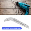 Briny River 2Pcs Stainless Steel Drill Bit Angle Gauge 118