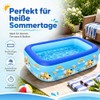 Sunshine Smile Piscina Hinchable para niños, 120 x 85 cm,