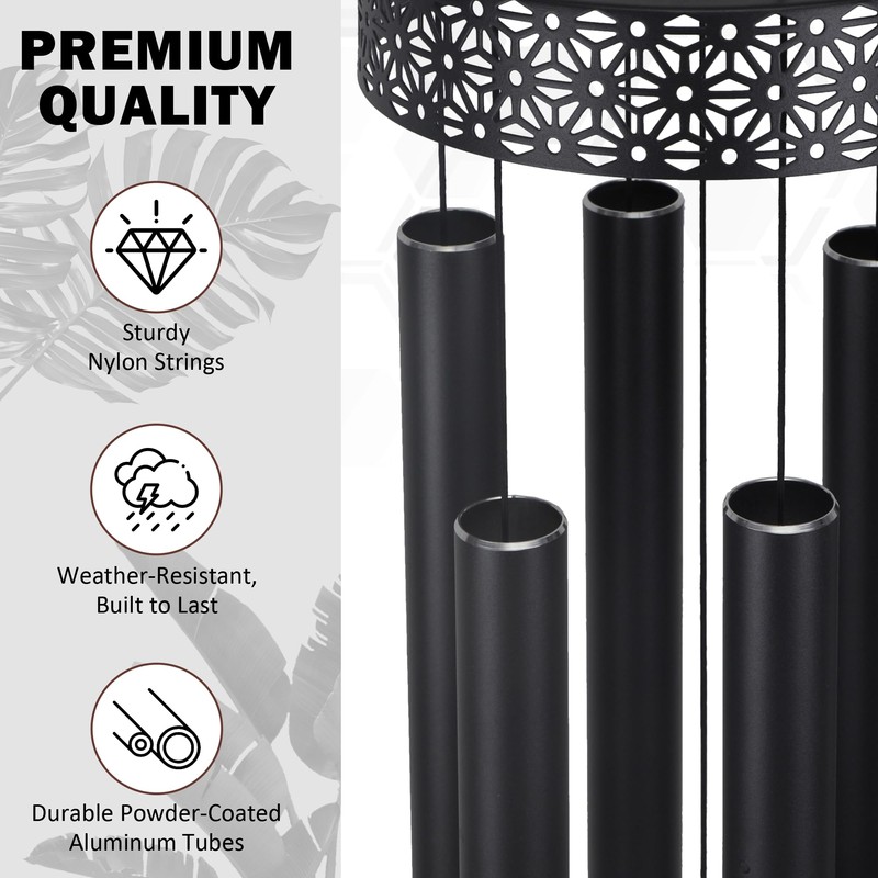 Vanquer Large Wind Chimes for Outside Deep Tone - 48''