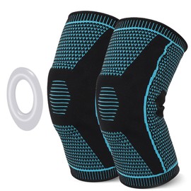 Rodillera Ortopedica Para Dolor De Rodilla,profesional de 2 unidades,Rodillera De Neopreno Tienen Estabilidad Y Soporte,para tendinitis,artritis,recuperación de lesiones, deportes (Azul, XL)