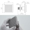 3 inch Big Stainless Steel Body Spray Shower Jet -