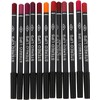 12 Piezas Lápiz Delineador de Labios 12 Colores, Punta Pigmentada