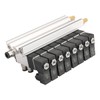 Baomain 8 Space Pneumatic Solenoid Valve Set PT1/8'' 4V110-06 24VDC