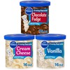 Pillsbury Creamy Supreme Frosting Variety Vanilla, Cream Cheese, Chocolate Fudge