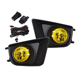 labwork Left Driver and Right Passenger Sides Pair Fog Lights Assembly Replacement for Toyota Tacoma Amber 2012 2013 2014 2015 Fog Lights Driving Lamps 8121008020 8122008020