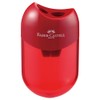 Faber Castell TFC-183597-1 Pencil Sharpener (Round), Red