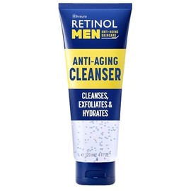 Retinol- Limpiador en gel para hombres Exfolia suavemente la piel para mejorar la textura y la luminosidad y elimina las impurezas.