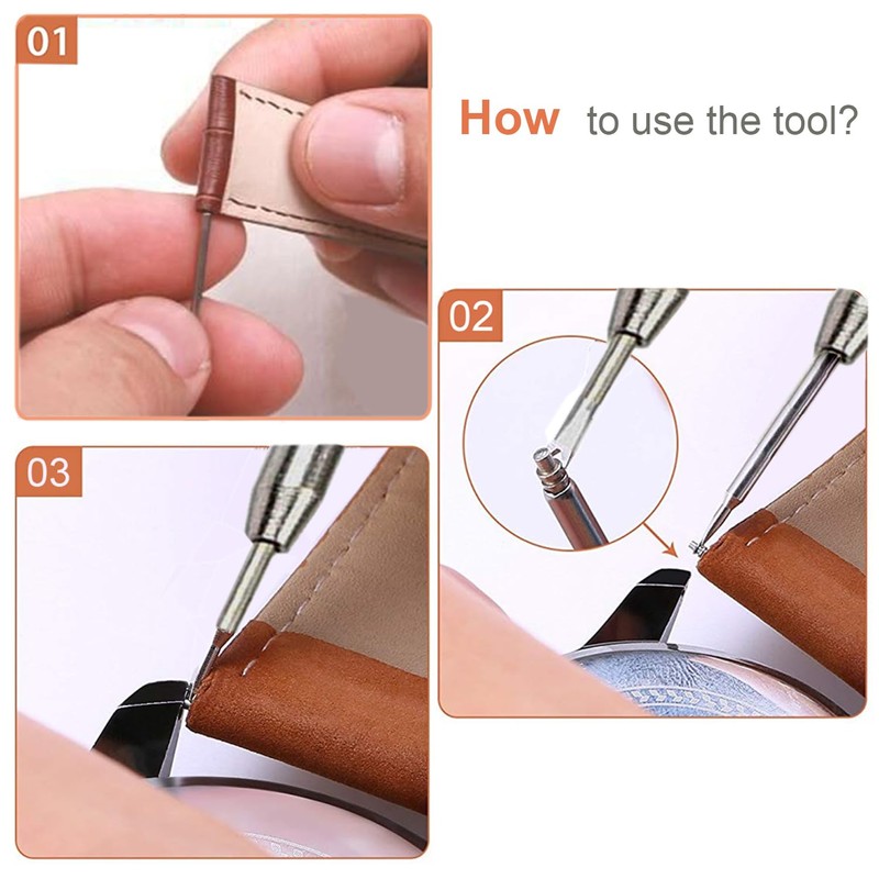 Watch Band Pins Tool Kit, 12mm Heavy Duty Watch Spring