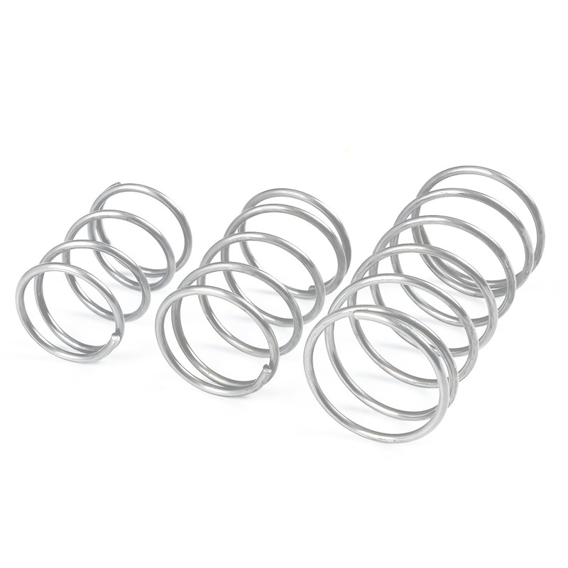 Qrity 10Pcs Coil Extended Compressed Spring, Compressed Springs, Stainless Steel