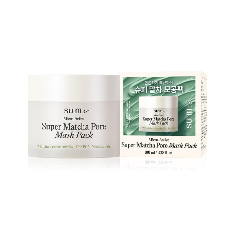 SUM37 Micro-Active Super Matcha Pore Mask Pack 100ml - SUM37