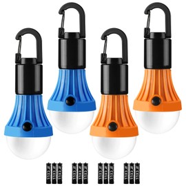 Lepro 4 Pack Linterna Camping LED, 3 Modos Portátil Apagones Emergencias