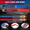 CheeMuii 12 FT Semi Truck Air Lines Kit with 2