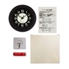 GXSTWU Watch Waterproof Bath Clock Luminous Silent Automatic Glow in