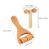 Healvian 3-Piece Massage Roller Set Wooden Foot Massage Trigger Point