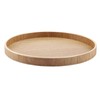 Round Wood Tray Wooden Serving Tray Plate for Tea Fruits