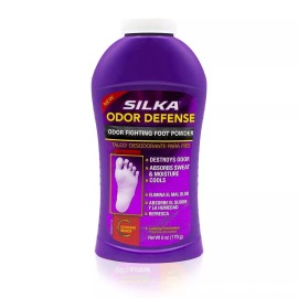 Silka Talc Odor Defense 6 OZ