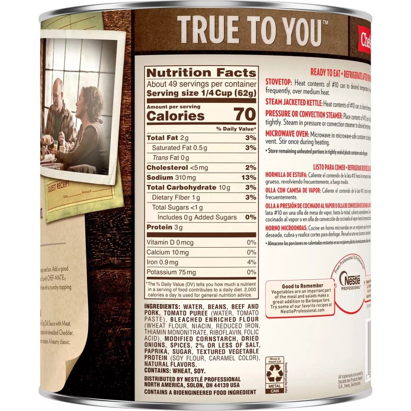 CHEF MATE 2 Pack - Chef-mate Hot Dog Chili Sauce