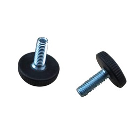 Enborpe 20 Pcs Furniture Leveling Feet, Adjustable Furniture Feet, Non-Slip, M8 Screw in Threaded for Table, Chair, Cabinet, Base Diameter 27mm