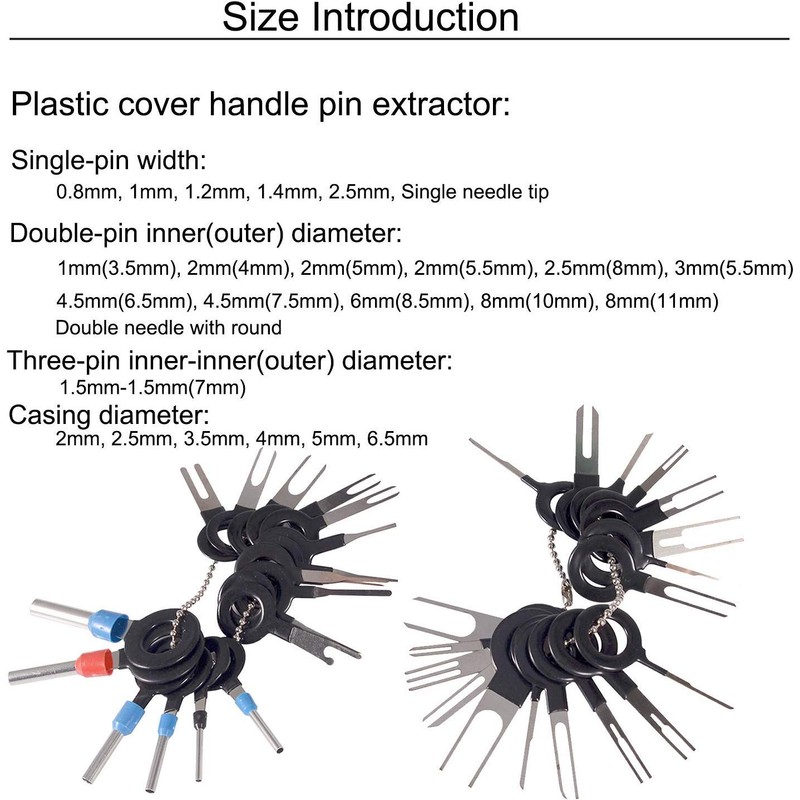 GTIWUNG Pack of 36 Terminals Removal Tools, Release Tool for