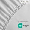 Komodo Single Fitted Sheet with Corners Plain 100% Jersey Cotton
