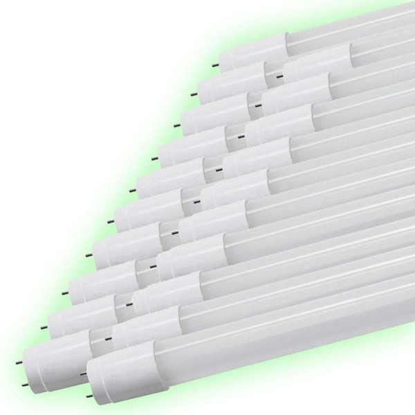 LTG40YT-20 LED Fluorescent Light Bulb, 40 W Shape, Straight Tube, 16 W, 2000 lm, Set of 20, Daylight White